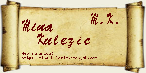 Mina Kulezić vizit kartica